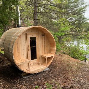 Dundalk CT Serenity 4 Person Barrel Sauna | CTC2245W