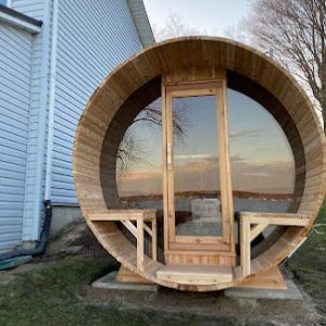 Dundalk Leisurecraft Canadian Timber 6 Person Tranquility MP Barrel Sauna