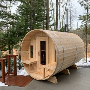 Dundalk CT Tranquility 6 Person Barrel Sauna | CTC2345W