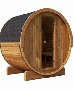 SaunaLife Model E6 3 Person Outdoor Barrel Sauna