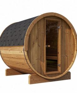 SaunaLife Model E7 4 Person Outdoor Sauna Barrel