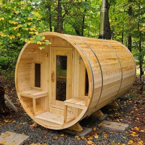 Dundalk CT Tranquility 6 Person Barrel Sauna | CTC2345W