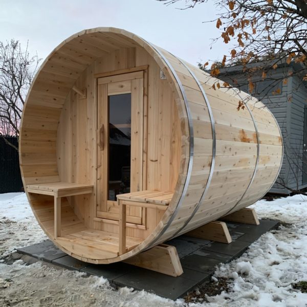 Dundalk CT Tranquility 6 Person Barrel Sauna | CTC2345W