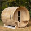 Dundalk CT Serenity 4 Person Barrel Sauna | CTC2245W