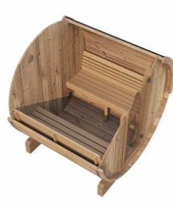 SaunaLife Model E7 4 Person Outdoor Sauna Barrel