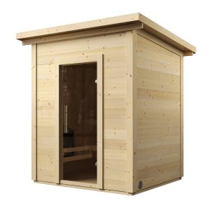 SaunaLife Model G2 4 Person Traditional Outdoor Home Sauna