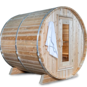 Dundalk Leisurecraft Canadian Timber 4 Person Harmony Barrel Sauna | CTC22W