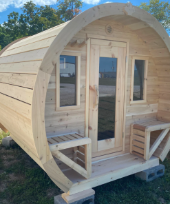 True North Schooner 8 Person Outdoor Barrel Sauna