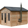 Dundalk Leisurecraft Canadian Timber 6 Person Georgian Sauna Cabin with Changeroom | CTC88CW