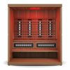 Finnmark Designs FD-5 4-Person Infrared & Traditional Steam Sauna red light