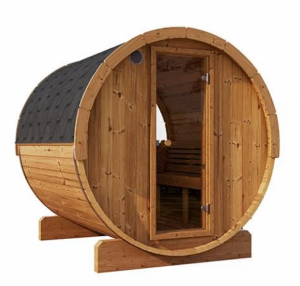 SaunaLife 6 Person 7′ Long Barrel Sauna Barrel-Window | Ergo Model E8W