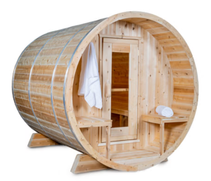 Dundalk Leisurecraft Canadian Timber 4 Person Serenity Barrel Sauna | CTC2245W