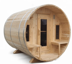 Dundalk Leisurecraft Canadian Timber 6 Person Tranquility Barrel Sauna | CTC2345W