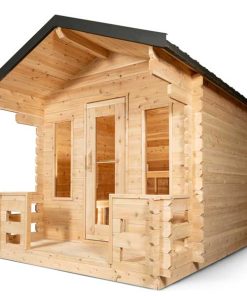 Dundalk CT Georgian Cabin Sauna with Porch – CTC88PW