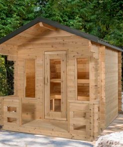 Dundalk Leisurecraft CT Georgian Sauna Cabin with Porch - CTC88PW