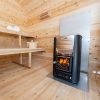 Dundalk CT Georgian Cabin Sauna with Porch – CTC88PW wood fire heater