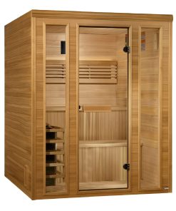 Golden Designs Engelberg Edition 6 Person Traditional Steam Sauna - Clear Cedar