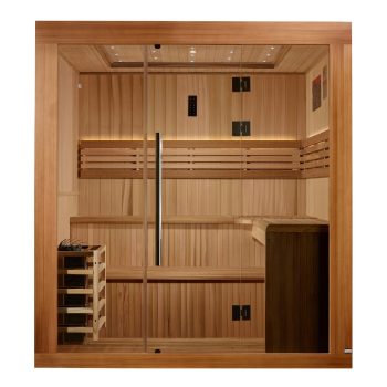 Alternative view of Golden Designs Osla Edition 6 Person Traditional Indoor Sauna - Canadian Red Cedar
