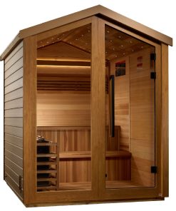 Golden Designs Kaarina 6 Person Outdoor Traditional Sauna - Canadian Red Cedar Interior