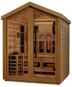 Golden Designs Loviisa 3 Person Full Spectrum Hybrid Outdoor Sauna