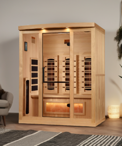 Golden Designs 3 Person Full Spectrum Infrared Sauna with Himalayan Salt Bar