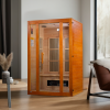 Golden Designs Aspen Maxxus 2-Person Low EMF FAR Infrared Sauna with Hemlock Wood