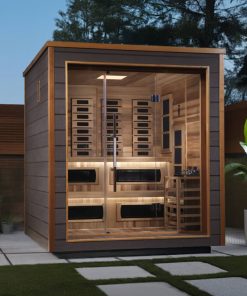 Golden Designs Karlstad 6 Person Outdoor-Indoor Hybrid Full Spectrum Sauna