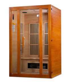 Golden Designs Aspen Maxxus 2-Person Low EMF FAR Infrared Sauna with Hemlock Wood