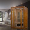 Golden Designs Aspen Maxxus 2-Person Low EMF FAR Infrared Sauna with Hemlock Wood