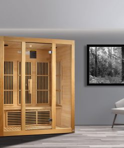 Golden Designs Maxxus "Bellevue" 3-Person Low EMF FAR Infrared Sauna with Canadian Hemlock