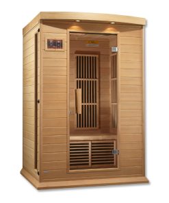 Golden Designs Maxxus 2-Person FAR Infrared Sauna - Low EMF with Canadian Hemlock