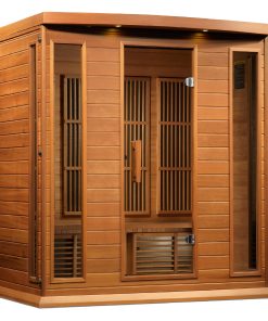 Golden Designs Maxxus 4-Person Low EMF FAR Infrared Sauna Canadian Red Cedar