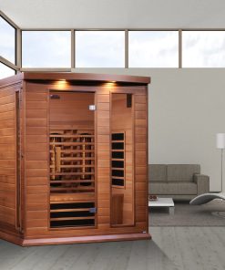 Maxxus 3-Person Full Spectrum Near Zero EMF (Under 2MG) FAR Infrared Sauna (Canadian Red Cedar)