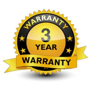 3 year warranty