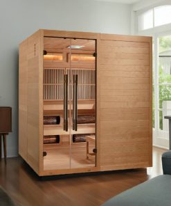 Golden Designs 2025 Toledo 6 Person Indoor Full Spectrum Traditional Hybrid Sauna