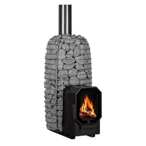 HUUM HIVE Flow Mini LS Wood-Burning Sauna Stove w/ Firebox Extension, 8.5kW